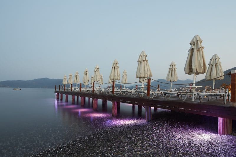 Blue Flag beach, private pier (3/4)
