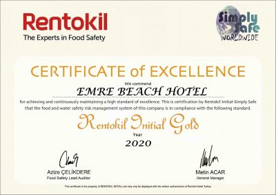 Златен сертификат Rentokil