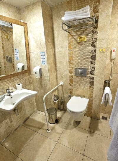 Emre Hotel · accessible room bathroom