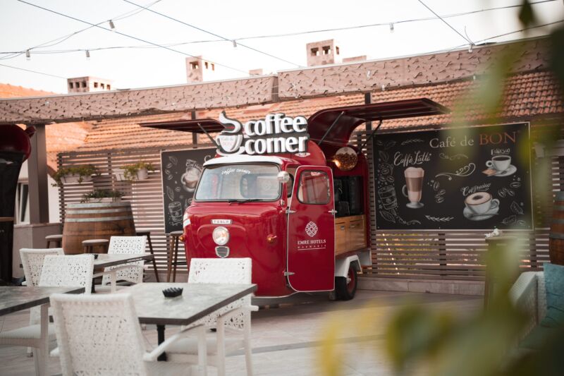 Espresso from the little red cart