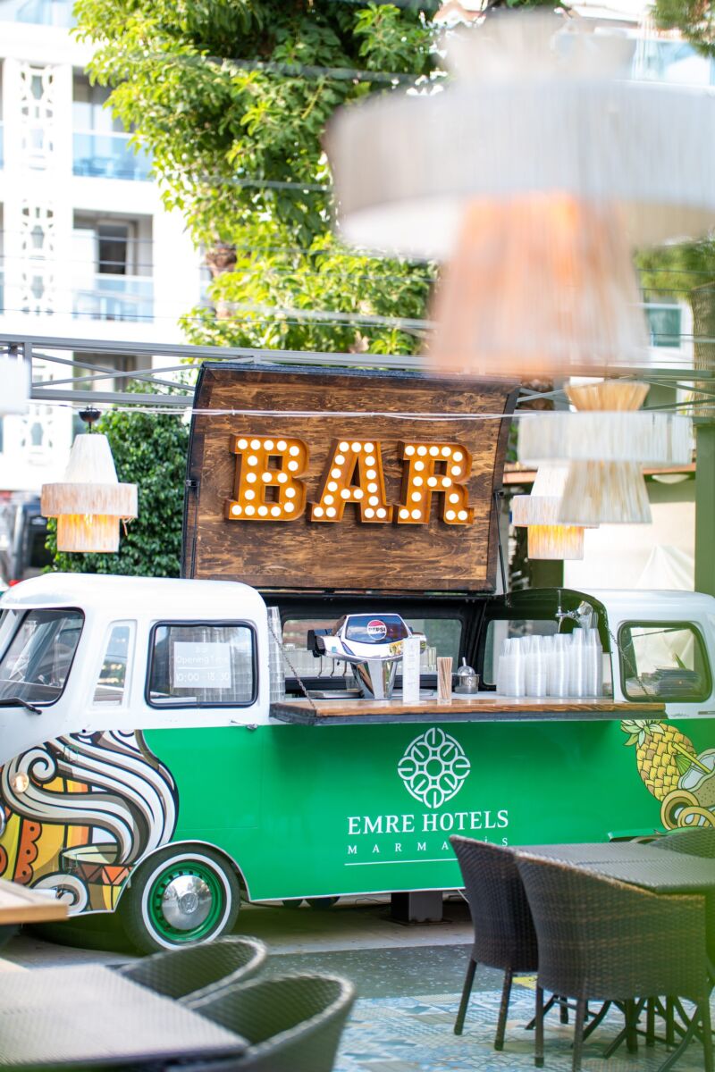 From the Terrace Bar to the beach